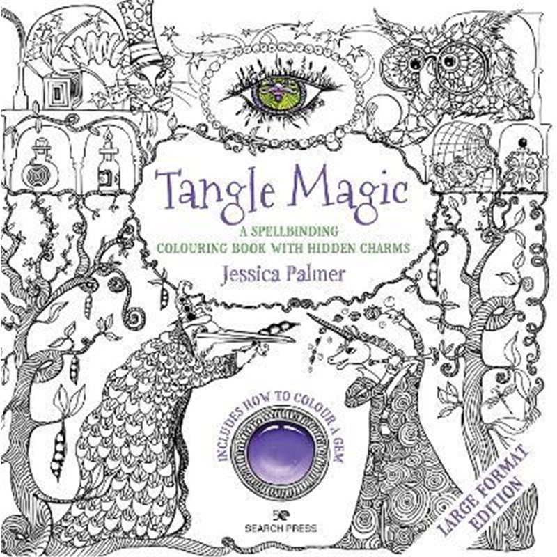 预订Tangle Magic (large format edition):A Spellbinding Colouring Book with Hidden Charms怎么样,好用不?