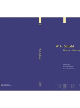 按需印刷DGYT W. G. Sebald[9783110182743]