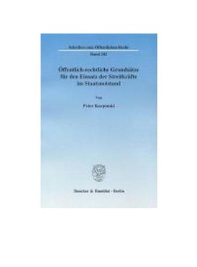 预订【德语】?ffentlich-rechtliche Grunds?tze für den Einsatz der Streitkr?fte im Staatsnotstand.: