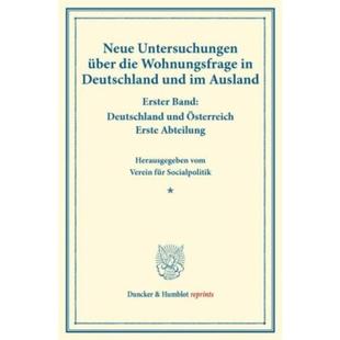 德语 die Neue uber Wohnungsfrag Untersuchungen 预订
