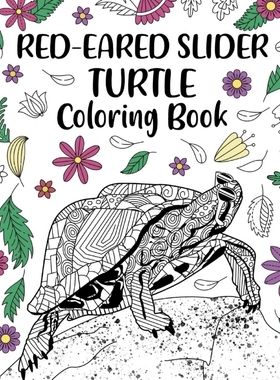 按需印刷Red-Eared Slider Turtle Coloring Book[9798210623720]