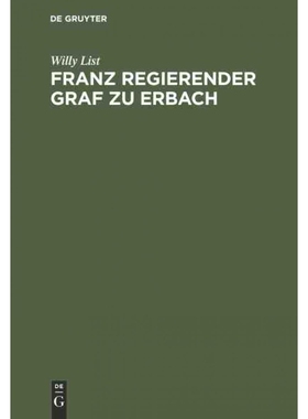 按需印刷DEG Franz regierender Graf zu Erbach[9783111224886]