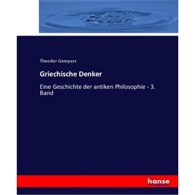 预订【德语】Griechische Denker[9783337083830]