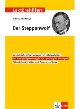 预订【德语】 Klett Lektürehilfen Hermann Hesse, Der Steppenwolf[9783129231074]