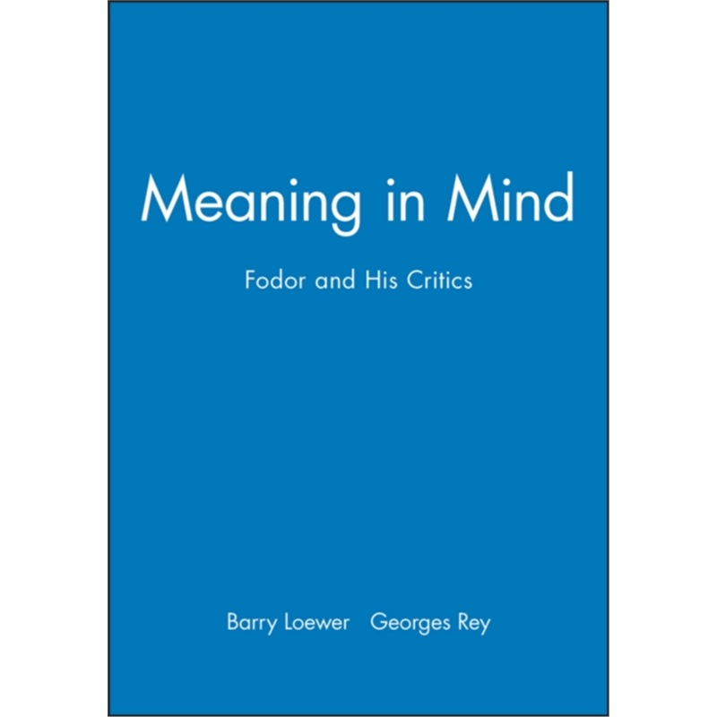 预订Meaning in Mind:Fodor and His Critics-封面