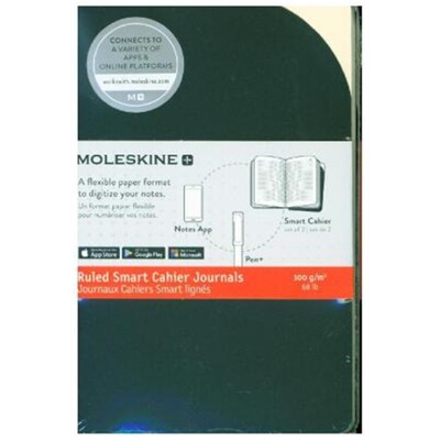 预订不退不换德语 Moleskine Smart Cahier - Notizheft 2er Set, Pocket, A6, Liniert, Karto[8053853605702]