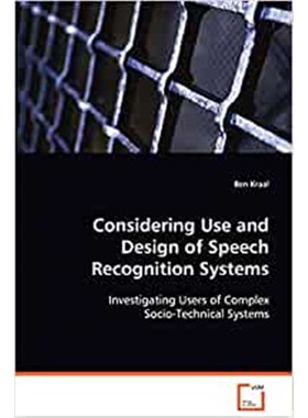 按需印刷不退不换Considering Use and Design of Speech Recognition Systems[9783639067583]