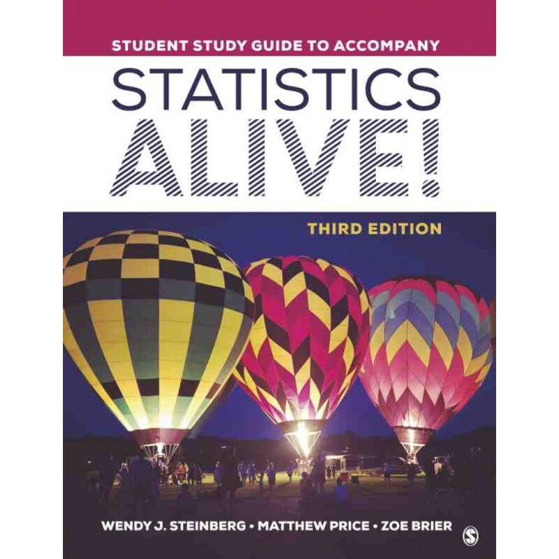 按需印刷不退不换SG Student Study Guide to Accompany Statistics Alive![9781544328317]