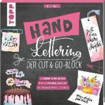预订【德语】 Handlettering. Der Cut & Go-Block:Ausschneide-Block mit 30 Projekten zum Lettern un