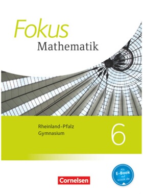预订【德语】 Fokus Mathematik - Rheinland-Pfalz - Ausgabe 2015 - 6. Schuljahr[9783060088102]