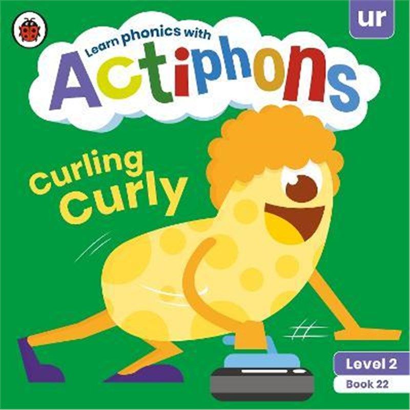 预订actiphons level 2 book 22 curling curly:learn phonics and