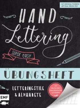 预订【德语】 Handlettering - Super easy! Übungsheft mit original Tombow ABT Dual Brush Pen:Lette