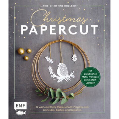 预订【德语】Christmas Papercut - Weihnachtliche Papierschnitt-Projekte zum Schneiden, Baste