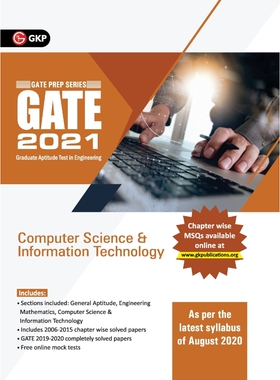 按需印刷不退不换GATE 2021 - Guide - Computer Science and Information Technology (New syllabus added)[9789390187560]