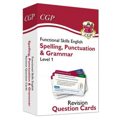 预订不退不换Functional Skills English Revision Question Cards: Spelling, Punctuation & Grammar - Level 1
