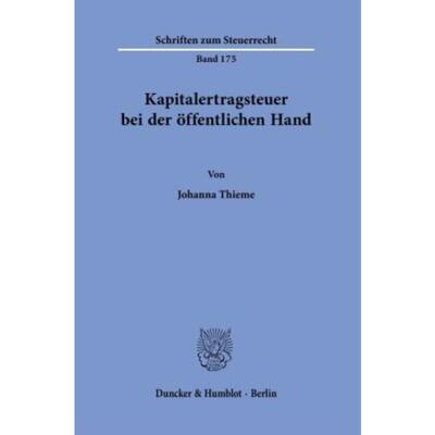 预订【德语】 Kapitalertragsteuer bei der Offentlichen