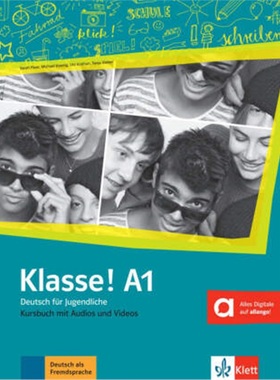 预订【德语】 Klasse! A1 Kursbuch mit Audios und Videos online[9783126071192]