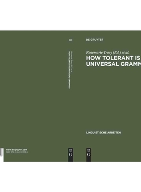 预订DGYT How tolerant is universal grammar?