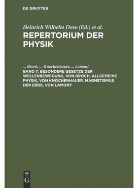 按需印刷【德语】Besondere Gesetze der Wellenbewegung, von Broch. Allgemeine Physik, von Knochen[9783111074573]
