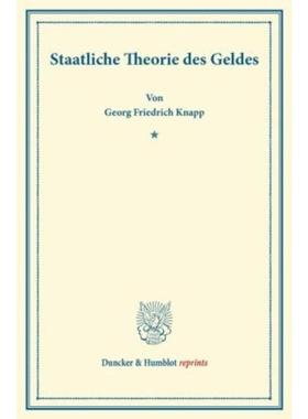 预订【德语】 Staatliche Theorie des Geldes.: