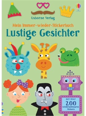 预订【德语】 Mein Immer-wieder-Stickerbuch: Lustige Gesichter[9781789413793]