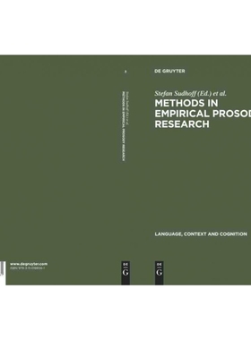 按需印刷DGYT Methods in Empirical Prosody Research[9783110188561]