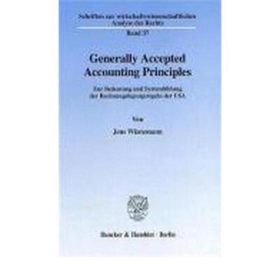 预订【德语】 Generally Accepted Accounting Principles.