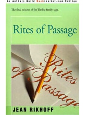 按需印刷不退不换Rites of Passage[9780595166268]