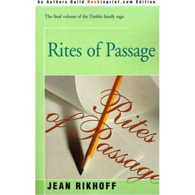 按需印刷不退不换Rites of Passage[9780595166268]