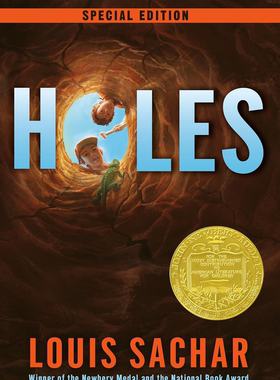现货 Holes 洞 别有洞天 英语英文原版小说书籍660L纽伯瑞奖小说Louis Sachar少年儿童小说推理成长路易斯·萨奇尔
