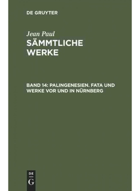 按需印刷DEG Palingenesien. Fata und Werke vor und in Nürnberg[9783111233536]
