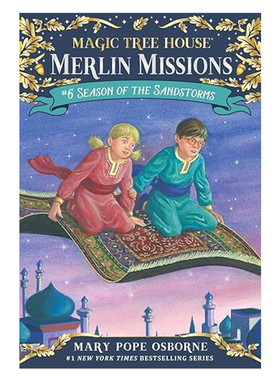 神奇树屋 英语原版书籍 Magic Tree House#34: Season of the Sandstorms Merlin Mission 梅林的任务 儿童桥梁章节书 课外读物