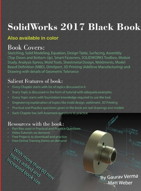 按需印刷不退不换SolidWorks 2017 Black Book[9780995097476]