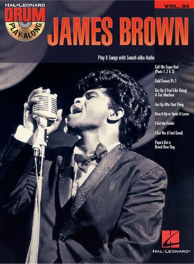 预订James Brown Drum Play-Along Volume 33[9781480332393]
