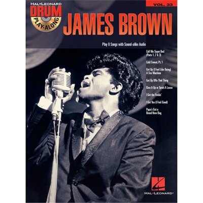 预订James Brown Drum Play-Along Volume 33[9781480332393]