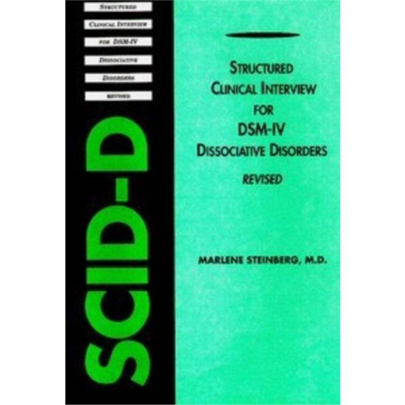 预订Structured Clinical Interview for DSM-IV (R) Dissociative Disorders (SCID-D-R)[9780880488600]