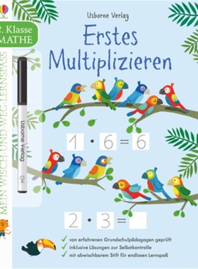 预订【德语】 Mein Wisch-und-weg-Lernspaß: Erstes Multiplizieren (2. Klasse)[9781782327837]