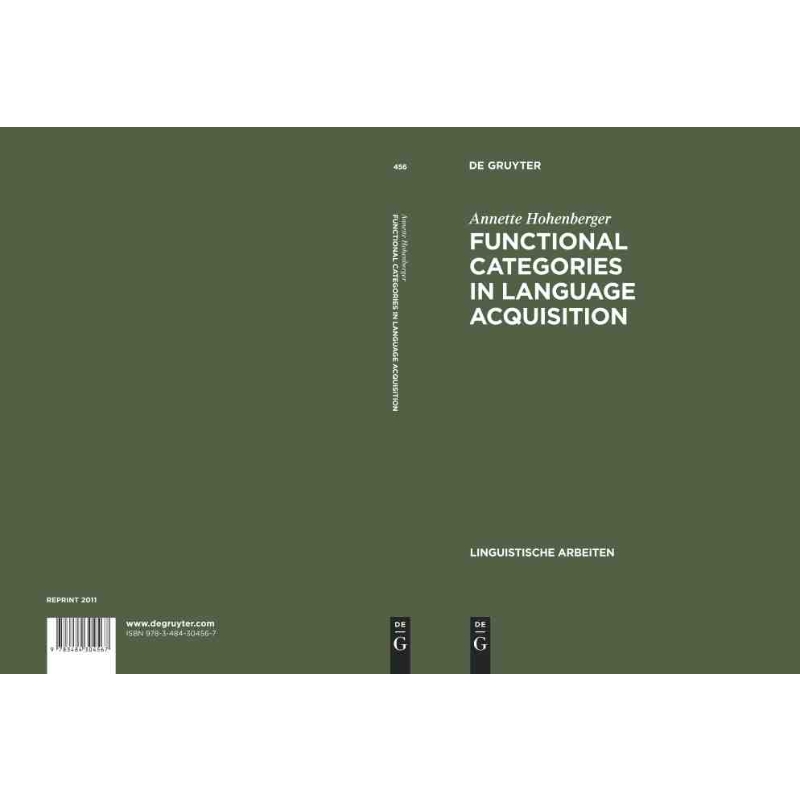 按需印刷DGYT Functional Categories in Language Acquisition[9783484304567]