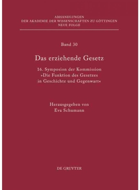 按需印刷DEG Das erziehende Gesetz[9783110277289]