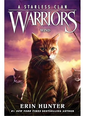 现货 英文原版 猫武士 无星氏族#5：风 Warriors: A Starless Clan #5: Wind [9780063050358]