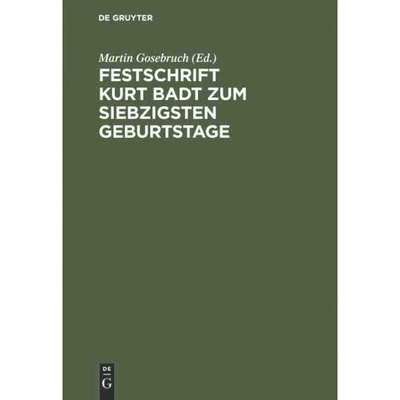 按需印刷DEG Festschrift Kurt Badt zum siebzigsten Geburtstage[9783111137056]