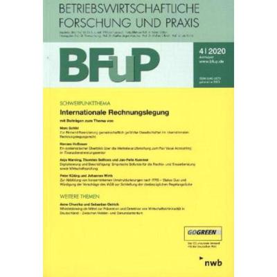 预订【德语】 Internationale Rechnungslegung:BFuP 4/202
