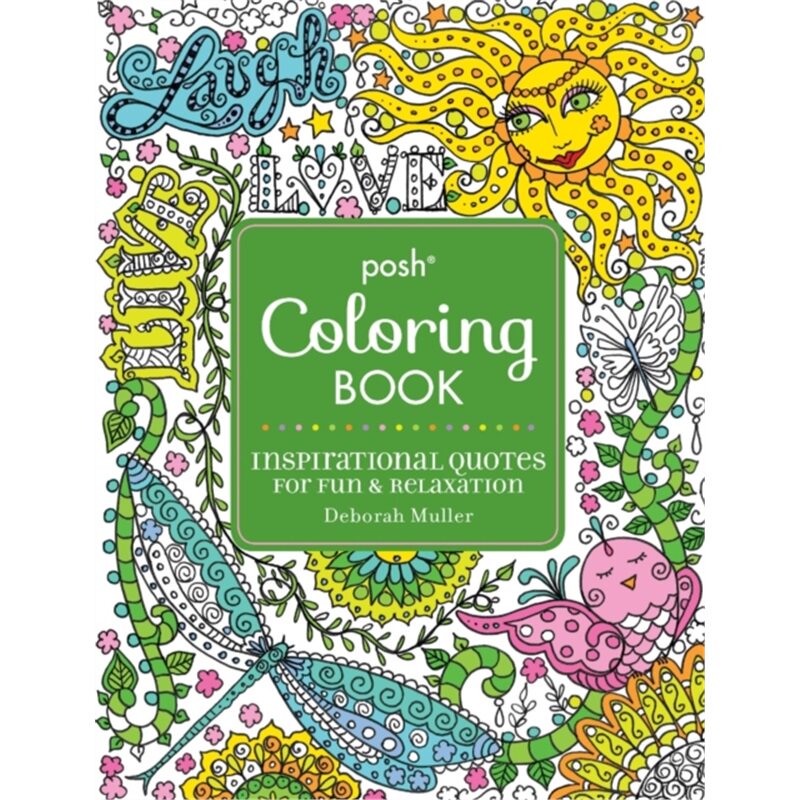 预订不退不换Posh Adult Coloring Book: Inspirational Quotes for Fun & Relaxation[9781449474188]