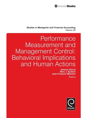 按需印刷不退不换Performance Measurement and Management Control[9781783503773]