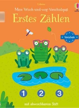 预订【德语】 Mein Wisch-und-weg-Vorschulspaß: Erstes Zählen[9781789417784]