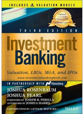 预订Investment Banking: Valuation, LBOs, M&A, and IPOs  (Book + Valuation Models), Third Edition