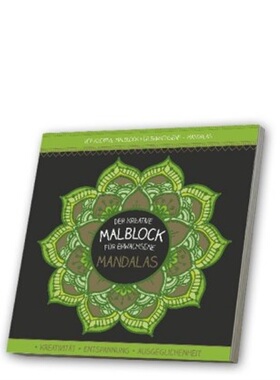 预订【德语】 Der kreative Malblock für Erwachsene - Mandalas, m. Audio-CD[4019393986637]