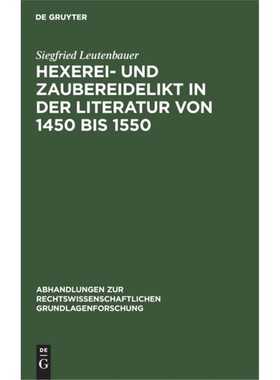 预订【德语】 Hexerei- und Zaubereidelikt in der Litera