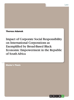预订Impact of Corporate Social Responsibility on International Corporations as Exemplified by Broad-Base