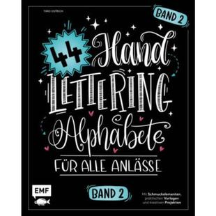 Anlässe. Schmuckelemente Alphabete für Bd.2 Handlettering Alphabete. Mit 预订 alle 德语
